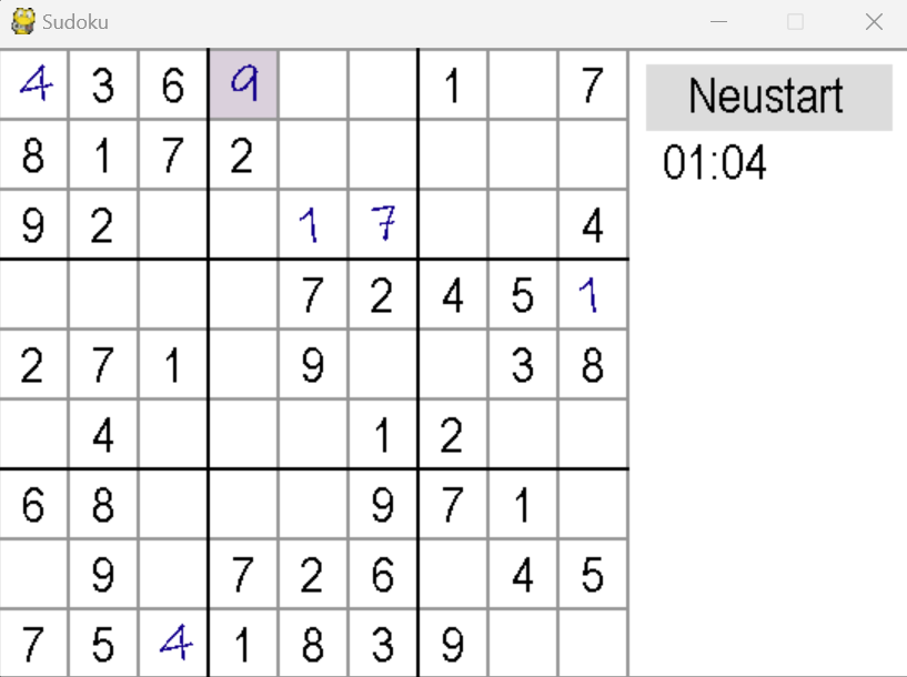 Sudoku Pygame